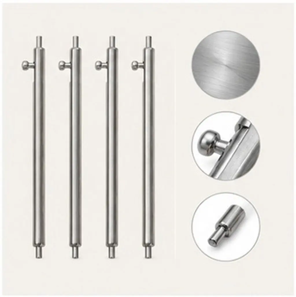 4Pcs Watchband Quick Release Tube Set Heavy Hurl Handle Dual Fork Design Small Fork for Backside Metal Band Spring Bar Removal