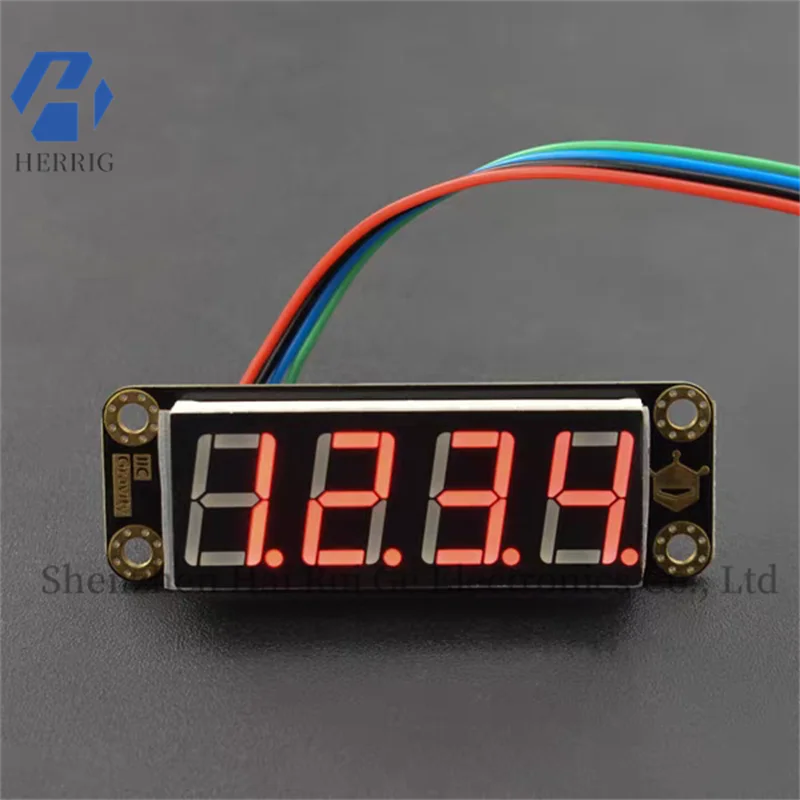 The 4-digit digital tube display module is red and green