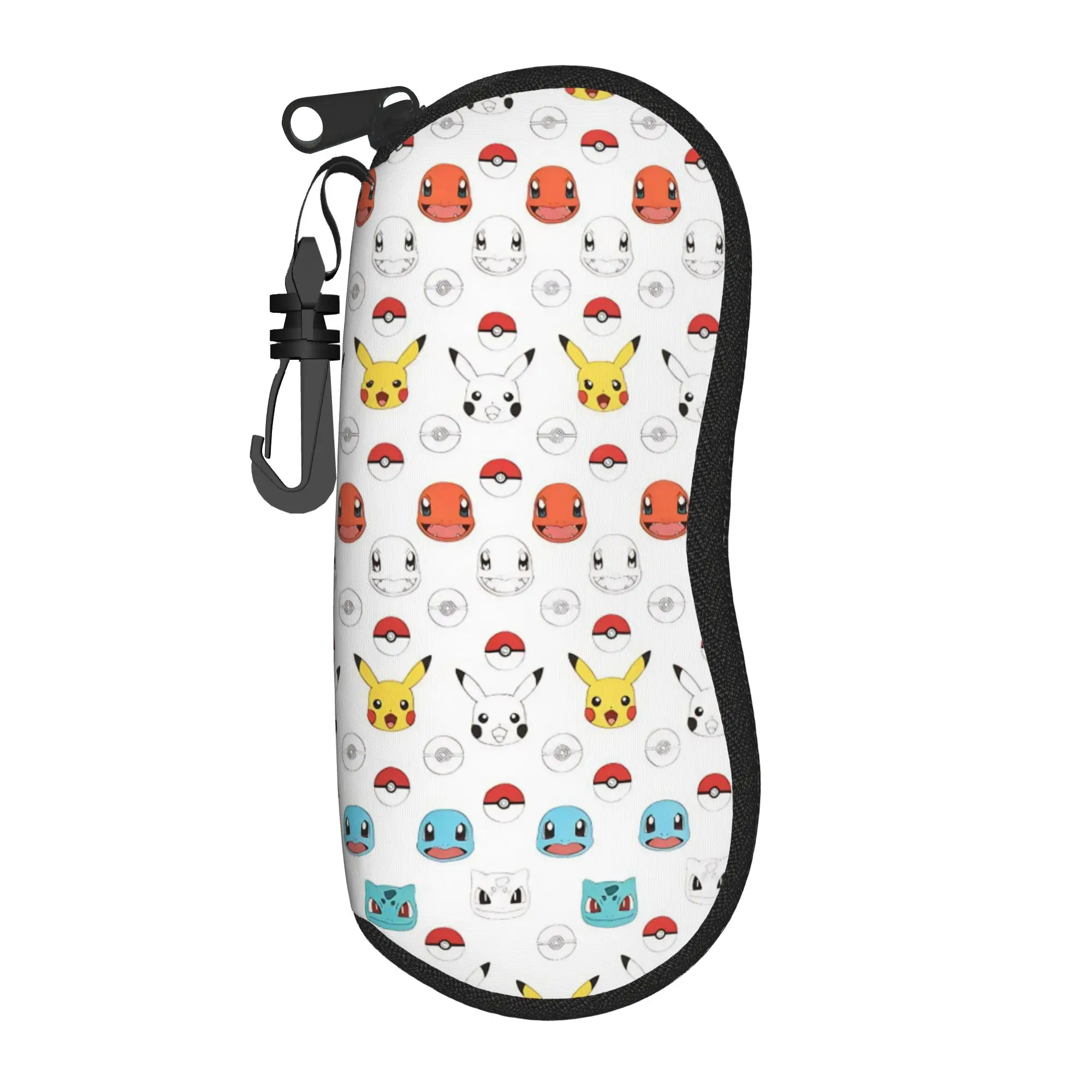 

Cartoon Monster Glasses Case Unisex Travel Zipper Pokemoned Sunglasses Protector Ultra Eyeglasses Box