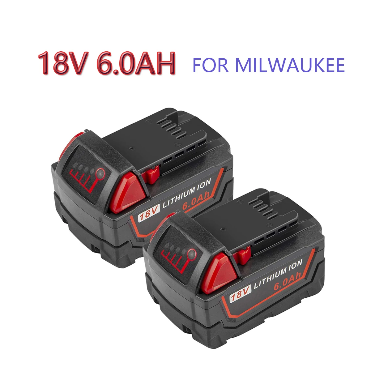 Replacement 18V Battery For milwaukee 18v 6Ah Rechargeable Battery Tool battery for Cordless Drill