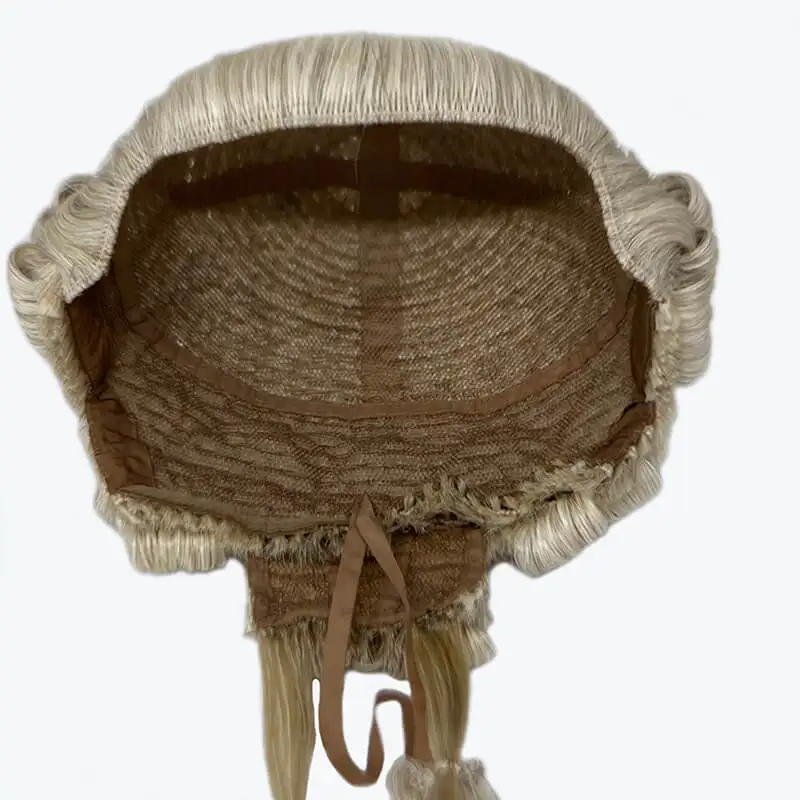 Full Handmade Traditional Barrister’s Wig 100% Horsehair Judge Wig For Formal Use in Court and Costume Lawyer Wig High Quality