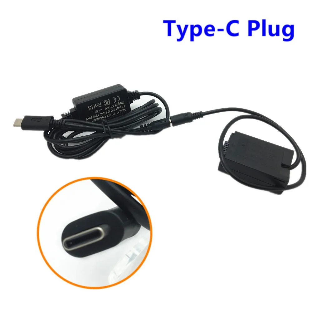 EN-EL25 Dummy Batterie Koppler + Netzteil Adapter USB Typ-C Ladegerät Kit für Nikon ZFC Z50 Z30 Kamera als EL25 ENEL25 EP-5G