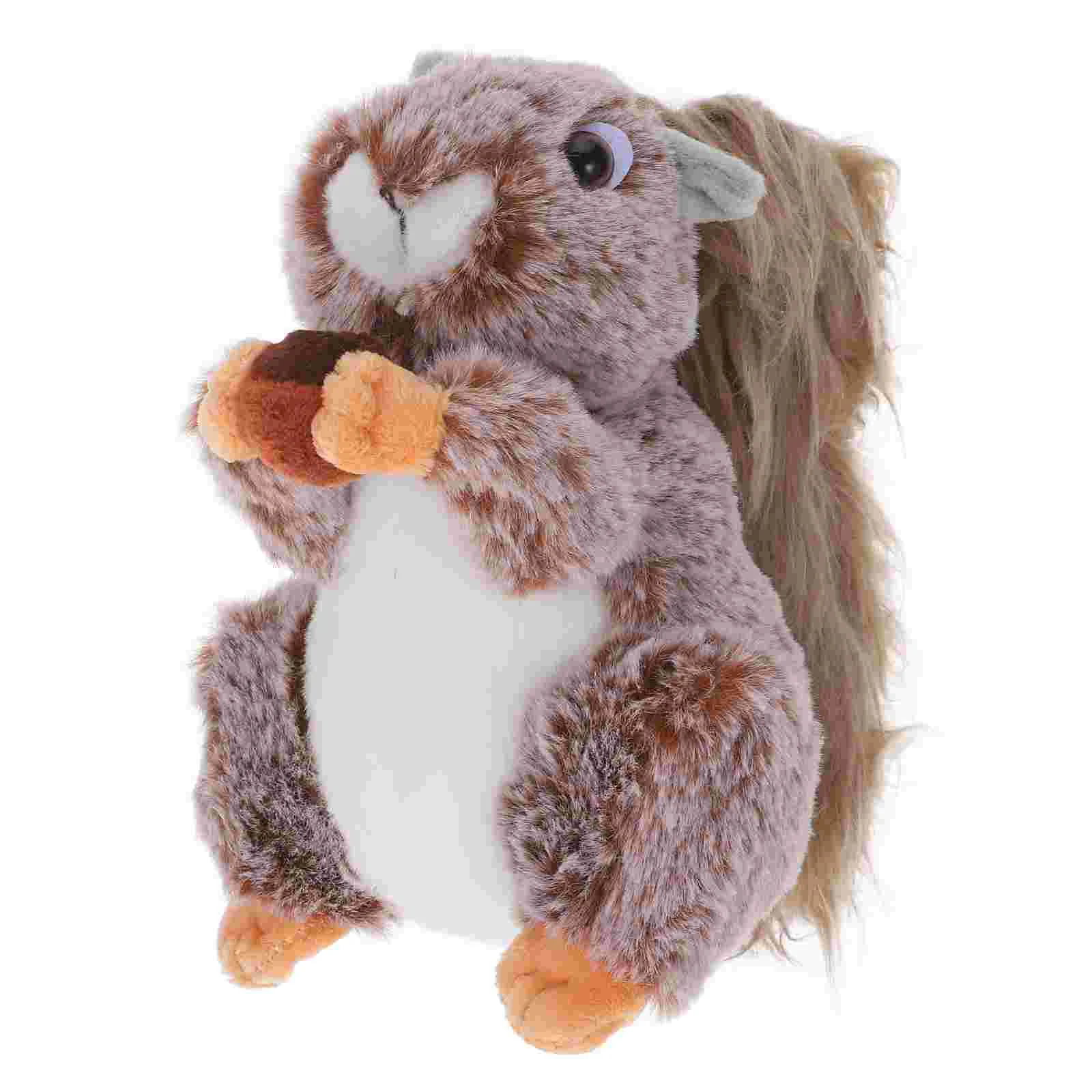 

Squirrel Plush Toy Mini Toys Statue Stuffed Bear Animal Pp Cotton Cartoon Child Bulk