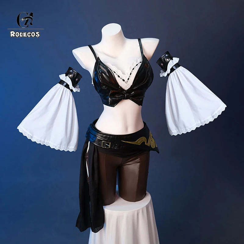 ROLECOS Game LOL Miss Fortune Cosplay Costume Miss Fortune Cosplay Costume Halloween Women Party Uniform Fullset Outfit