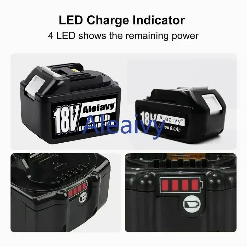 18V 9Ah BL1860B Rechargeable Battery 9000mah Lithium-ion Battery Replacement Battery for MAKITA BL1880 BL1860 BL1850 BL1860B L70