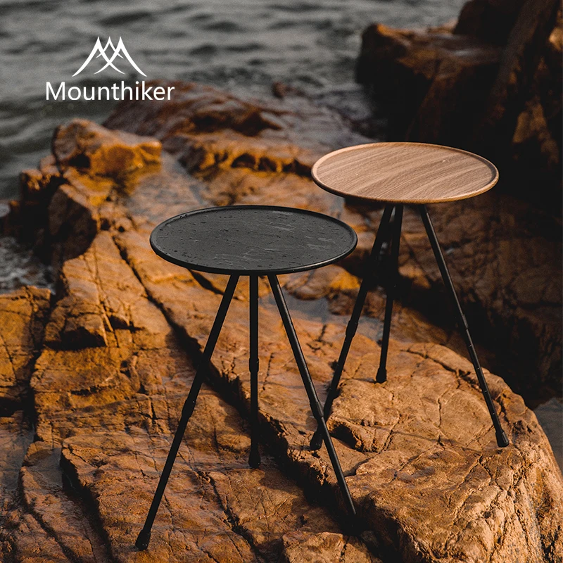 

Mountainhiker outdoor camping small round table portable removable adjustable coffee table