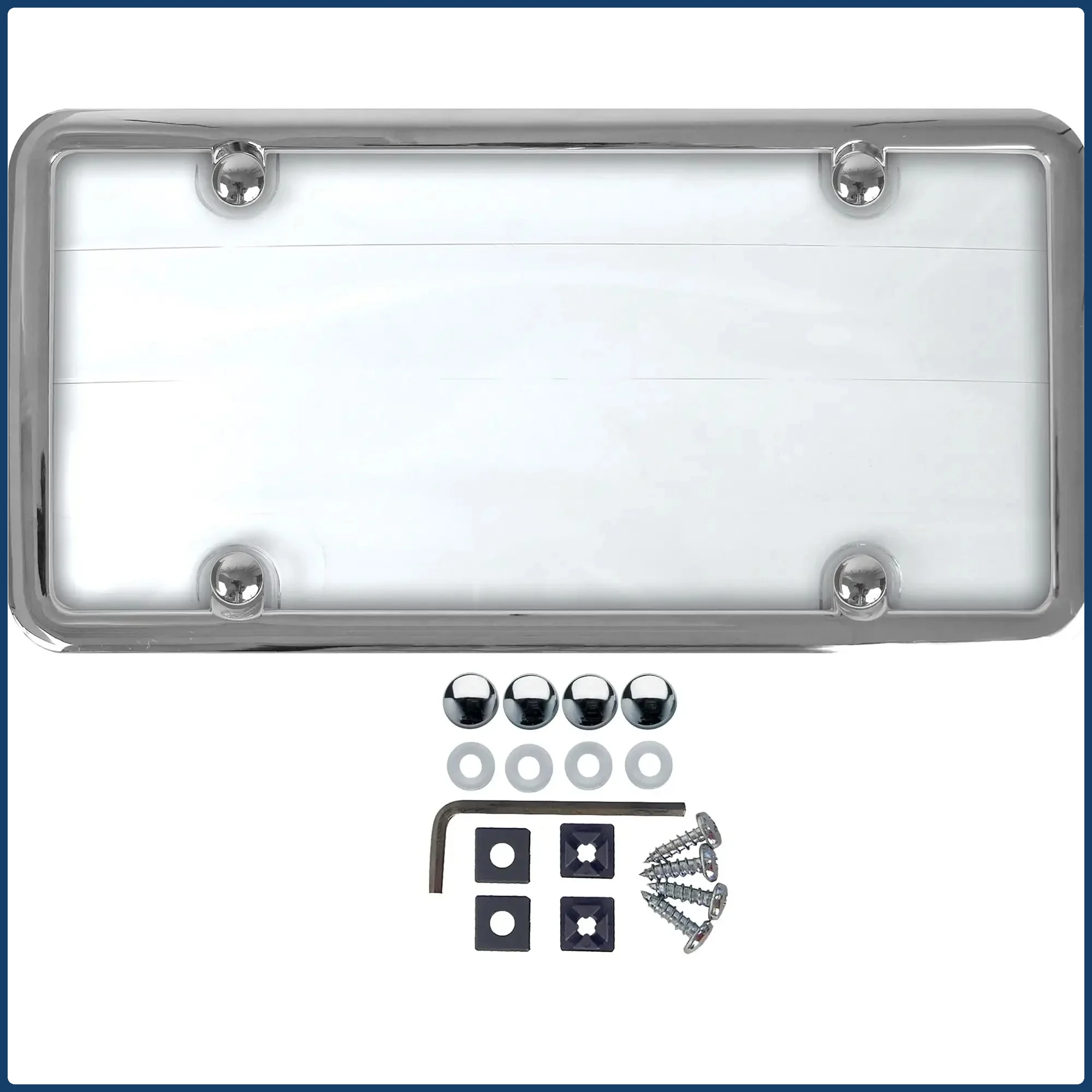 

Anti-Theft License Plate Cover, Anti-Theft Screws, Theft-Proof Frame, Security Bracket for Car, Auto Accessories