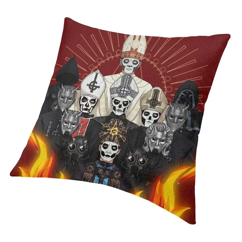 Swedish Rock Band Ghost Pillow Case 40x40cm Decor Home Fashion Cushion Decoration Salon Square Pillowcase