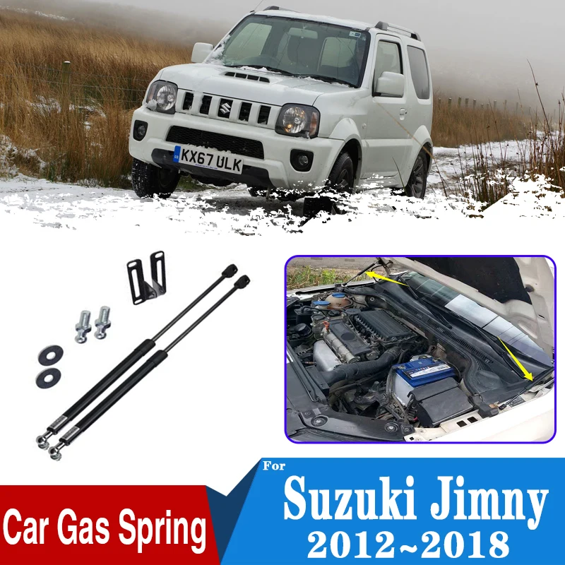 

For Suzuki Jimny 2012~2018 Car Front Hood Shocks Bars Supporting Strut Spring Engine Supporting Hydraulic Rod Car Accessories