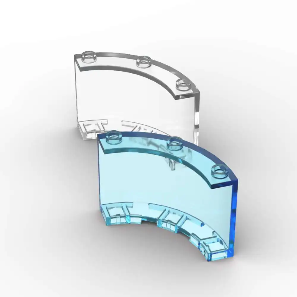 MOC 10 Uds 4041 cilindro cuarto 4x4x3 Kit de bloques de construcción Panel casa partículas de ladrillo juguetes educativos para montar regalos de cumpleaños