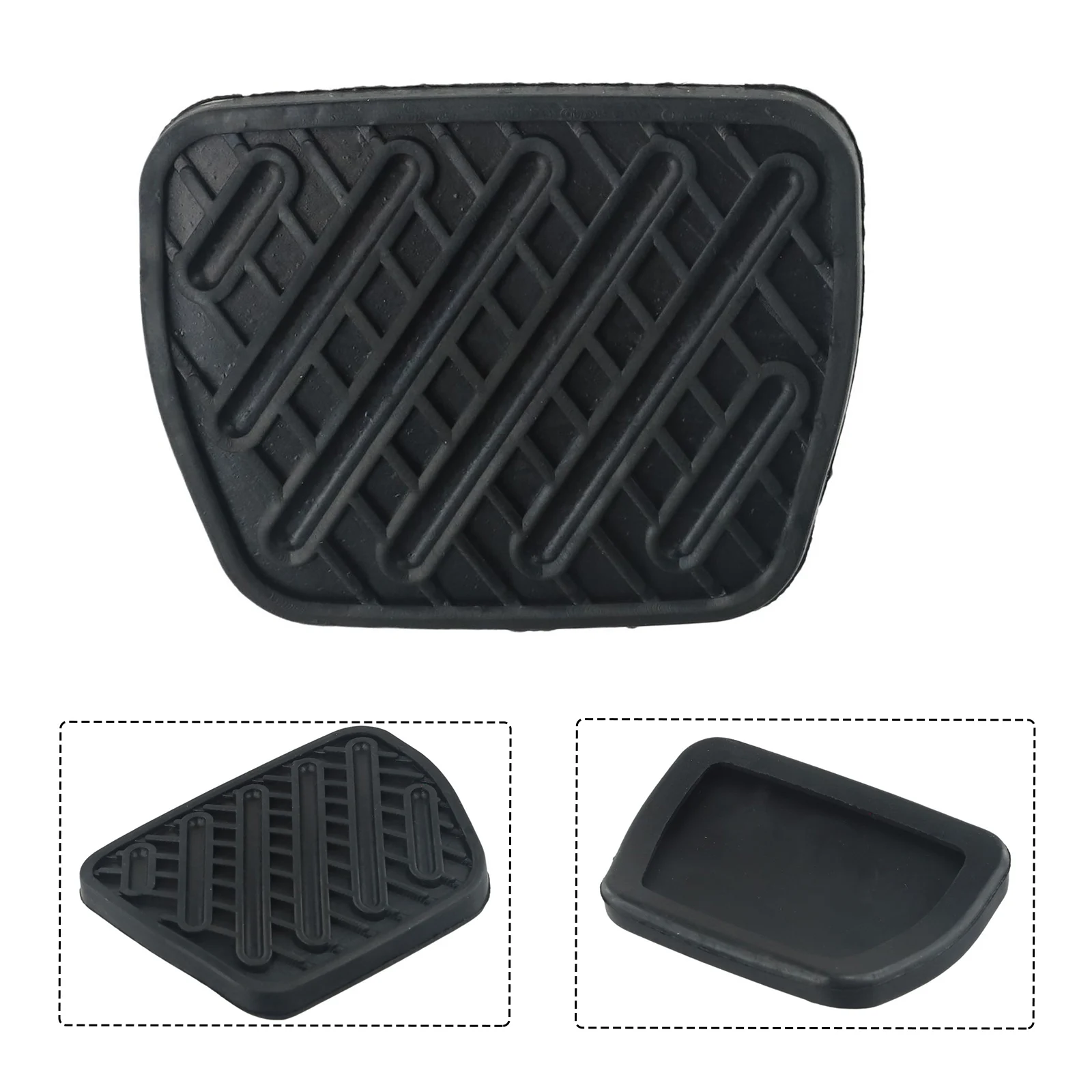 Rubber Brake Pedal Pad Cover Compatible with For Nissan For Altima For Maxima 46531EG01A Direct Replacement for Front Placement