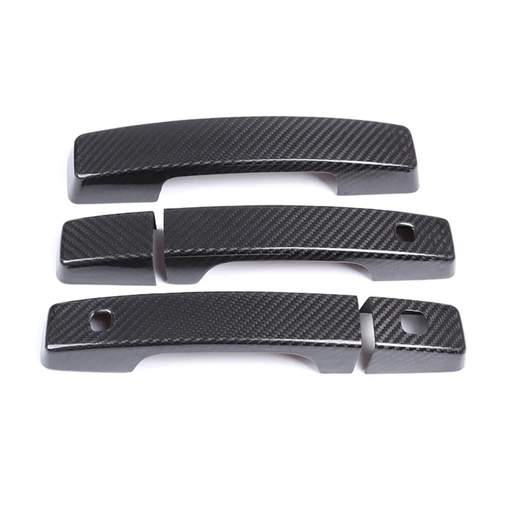 

Car Door Handle Exterior Cover For Land Rover Defender 90 2020-2021 Carbon Fibre Handle Protective Car Accessories