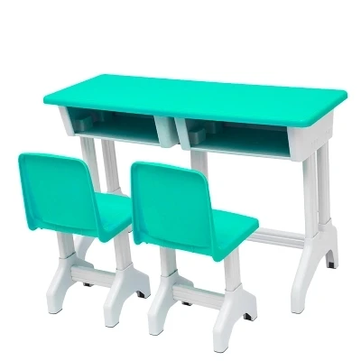 2019 cheap plastic student kids study table and chairs set for children