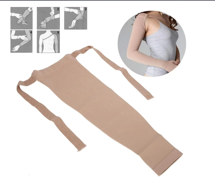 Post Mastectomy Compression Sleeve Elastic Arm Swelling Lymphedema Relief Sleeve Suitable for People After Breast Cancer Surgery