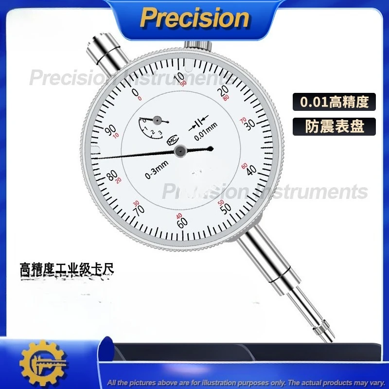 2026 Comparatore meccanico di livello industriale 0 10mm 0 01mm Strumento di misurazione di precisione per ingegneria e produzione