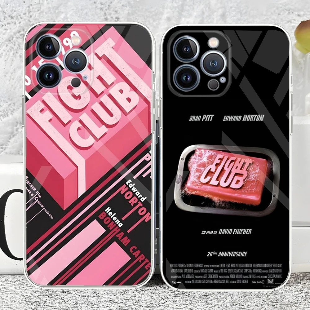 Fight Club Phone Case new For iPhone 15 14 12 13 11 Pro Max Mini X XR XS Max 7 8 Plus transparent cover