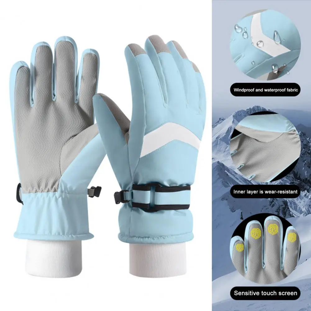 Ski Gloves Water-resistant Cold-resistant Ski Gloves Waterproof Winter Ski Gloves for Men Women Thermal Touchscreen Snow