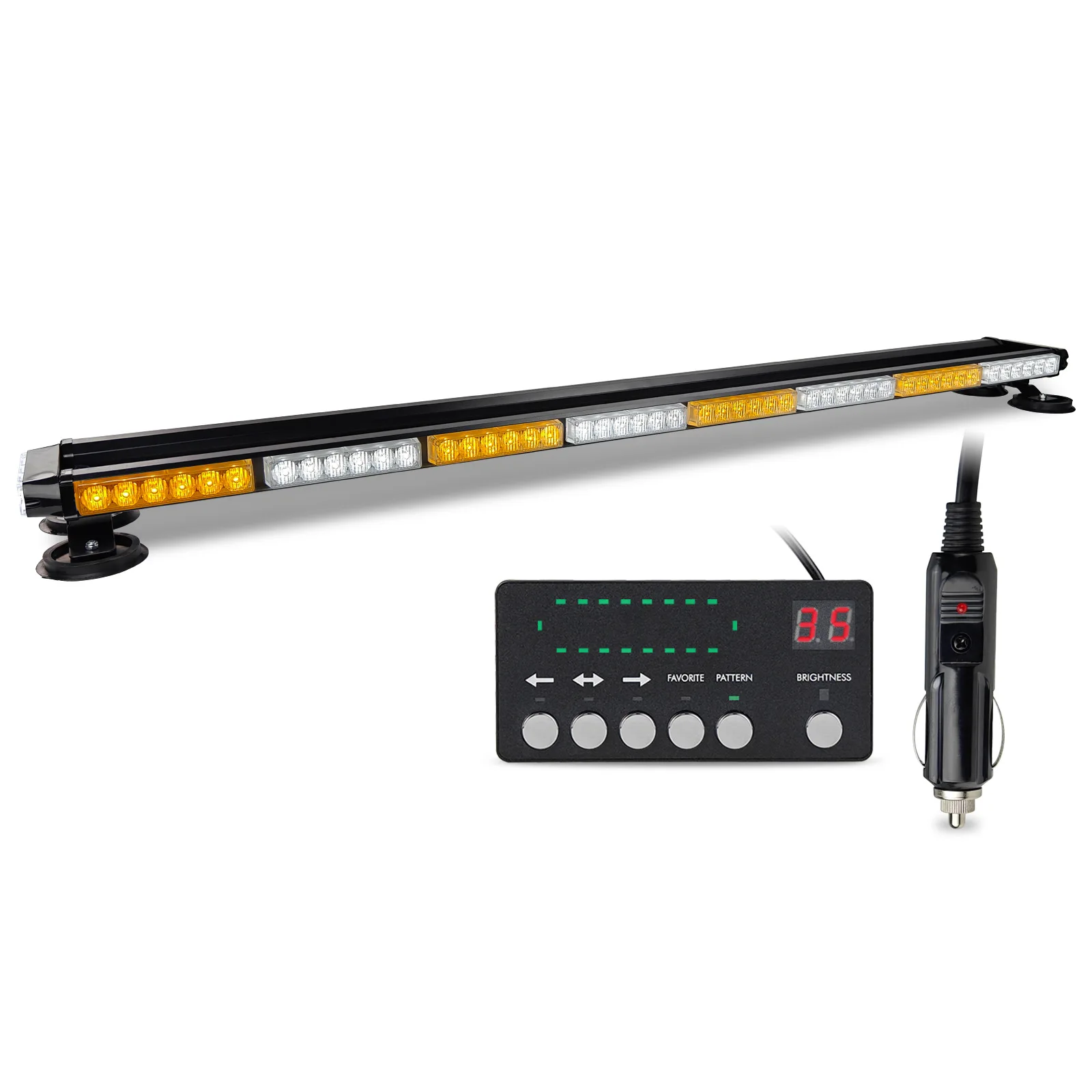Remote Control Lighting Emitting Diode Flashing Strobe Light Bar Vehicle Roof Guide Light Magnetic Bar Dome Light