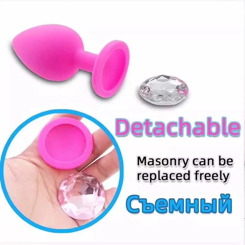 سدادة شرجية من السيليكون برأس مستدير - مدلك البروستاتا للرجال ومدرب شرجي للنساء، لعبة العافية الجنسية للجنسين للأزواج