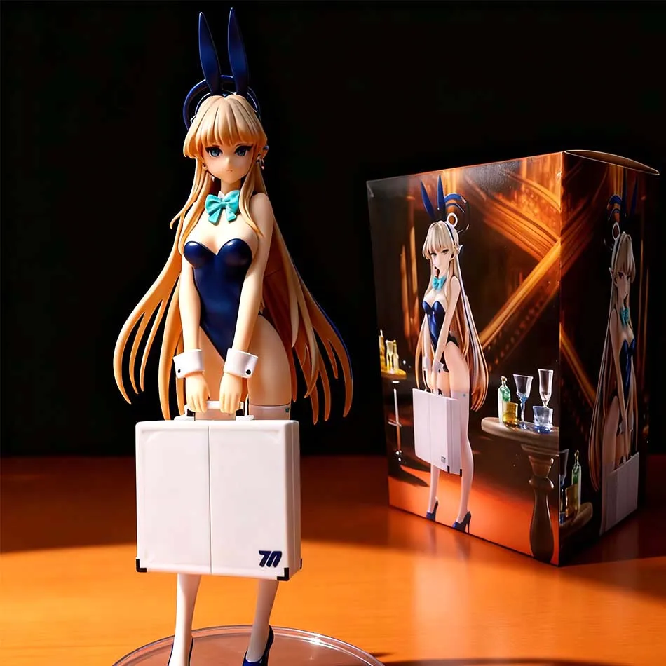 BANDAI 25cm Asuma Toki Figura archivo azul muñeca Kawaii Sexy chica conejito muñeca punto Anime acción suministros de decoración regalo de cumpleaños