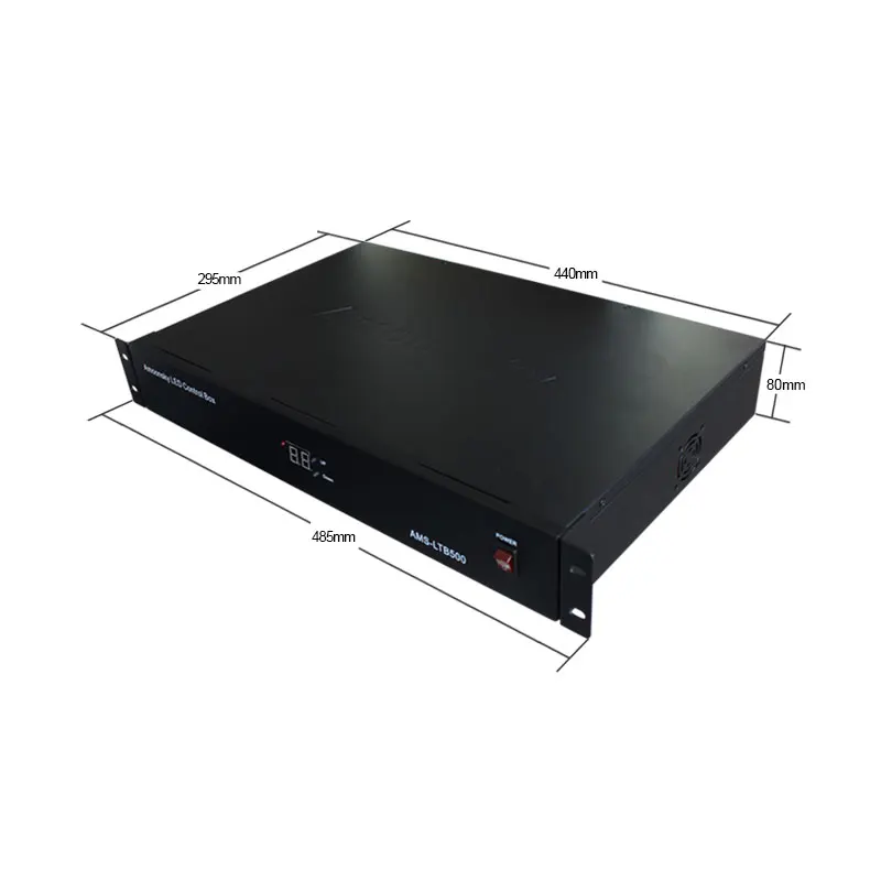 Caja de envío externa Led LTB500, soporte de tarjeta de envío de 4 piezas, TS802D, MSD300, S2, con divisor DVI para Panel de pared de vídeo Led, uso 4K