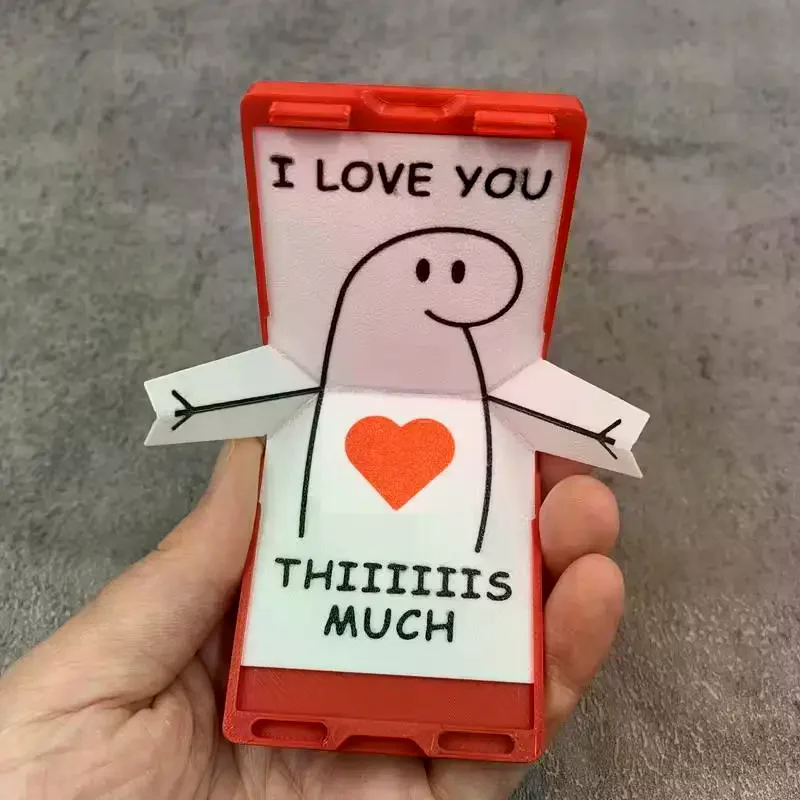 [MOA]1 Set NEW 3D Printing Love Mailbox Novelty Portable Creative Ornaments Cute Desktop Decor Valentine's Day Gifts[MOA]