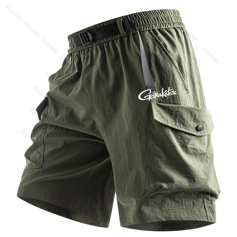 

Gamakatsu Fishing Summer Men's Cargo Shorts 8XL Big Size Multi-Pockets Straight Short Pants Streetwear Loose Fit Casual Shorts
