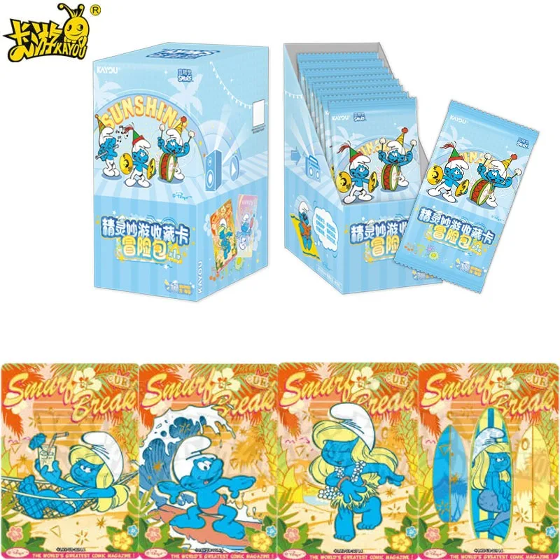 

KAYOU натуральная карта Smurfs Elf Wonderland, коллекционная карта, набор приключений, коллекционная карта аниме, детские коллекционные карты, игрушки