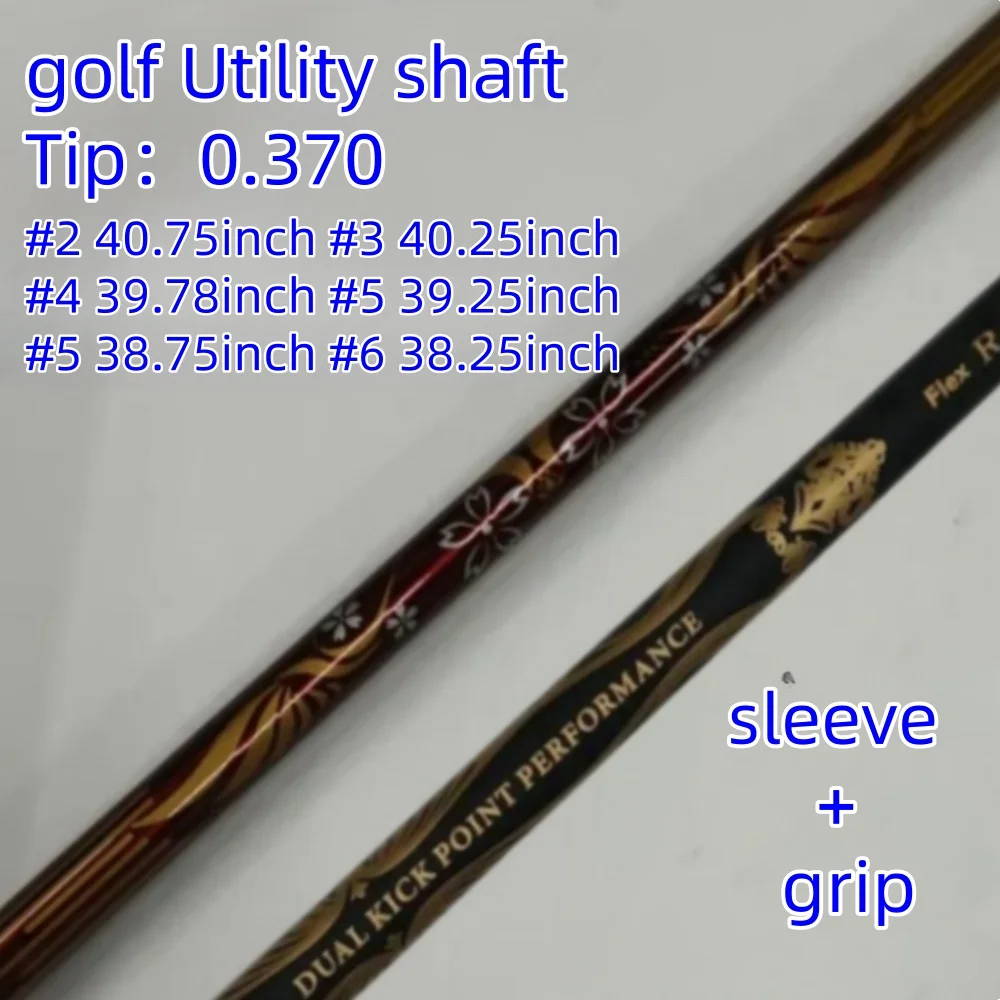 

Golf Utility shaft 3star black/rose gold 50R /50SR /50S graphite shaft free assembly sleeve and grip