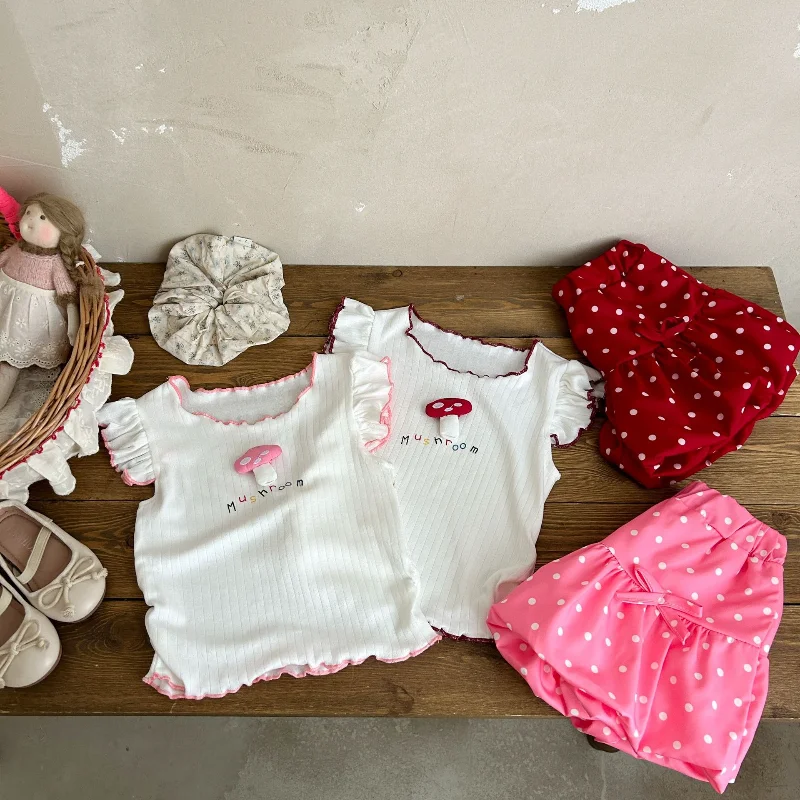 New Summer Baby Clothes Suit Children Girls T-Shirt Shorts 2Pcs/Sets Kids Clothing Set Infant Casual Costume Toddler Tracksuits