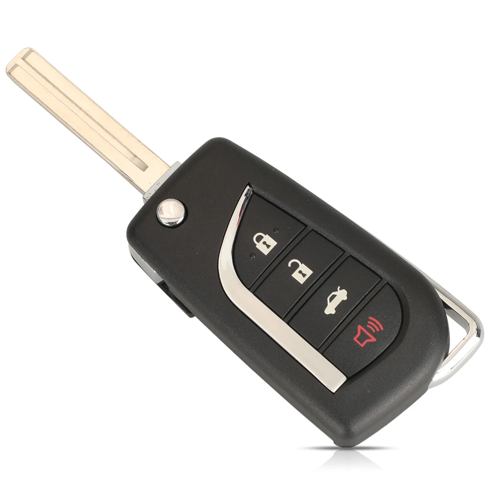 Jingyuqin 2/3/4BTN Flip Folding Remote Key Shell Für Toyota Levin Camry Reiz Highlander Corolla Schlüssel Fall VA2 Toy48 Toy43