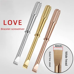 For Cartier LOVE Bracelet Screwdriver Wide Edition 4mm Titanium Steel Tool Accessories Stainless Steel Screwdriver Screwdriver