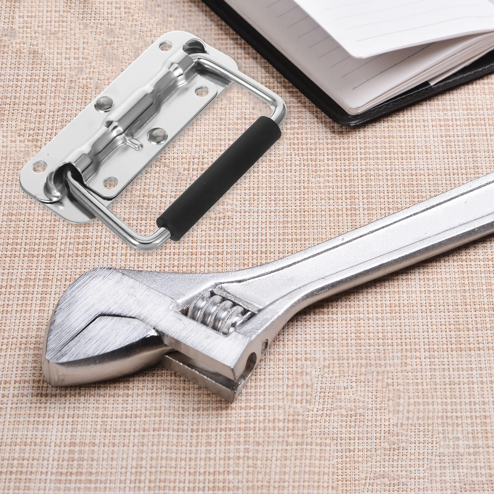

2 PCS Aircraft Box Handle Aluminum Pull Heavy Duty Spring Accessory Cabinet Pulls Tool Handles