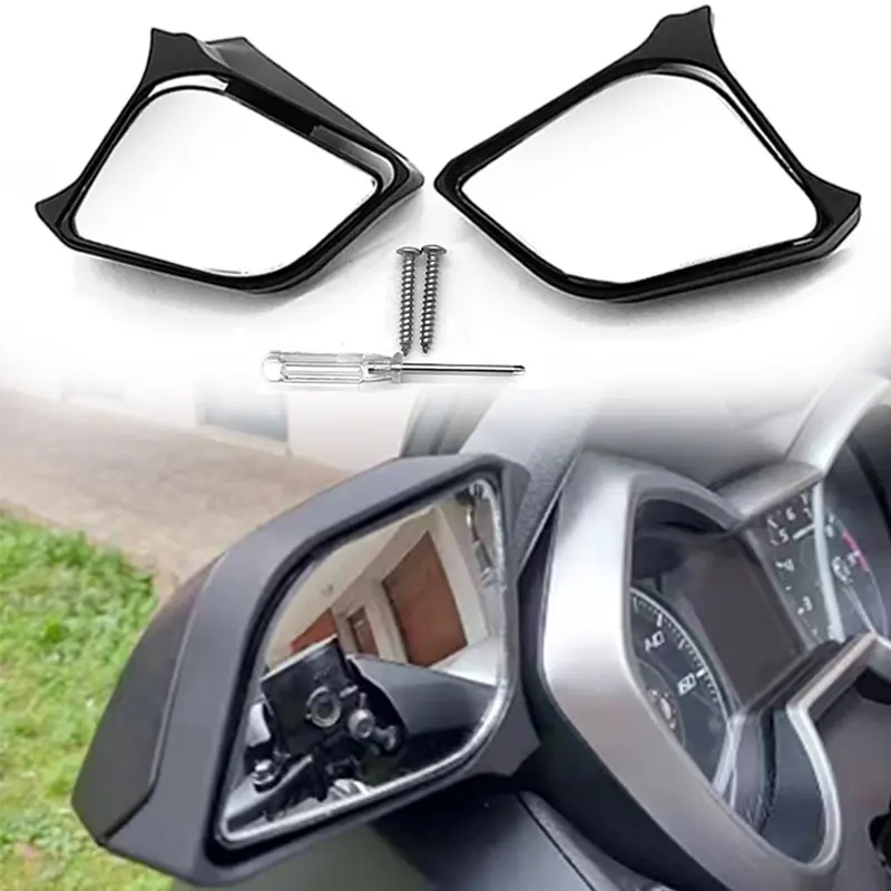 X-MAX 300 250 Motorcycle Mirror Kit Adjustable Convex Angle White Mirror Safety Adhesive For YAMAHA XMAX250 XMAX300 2017-2024