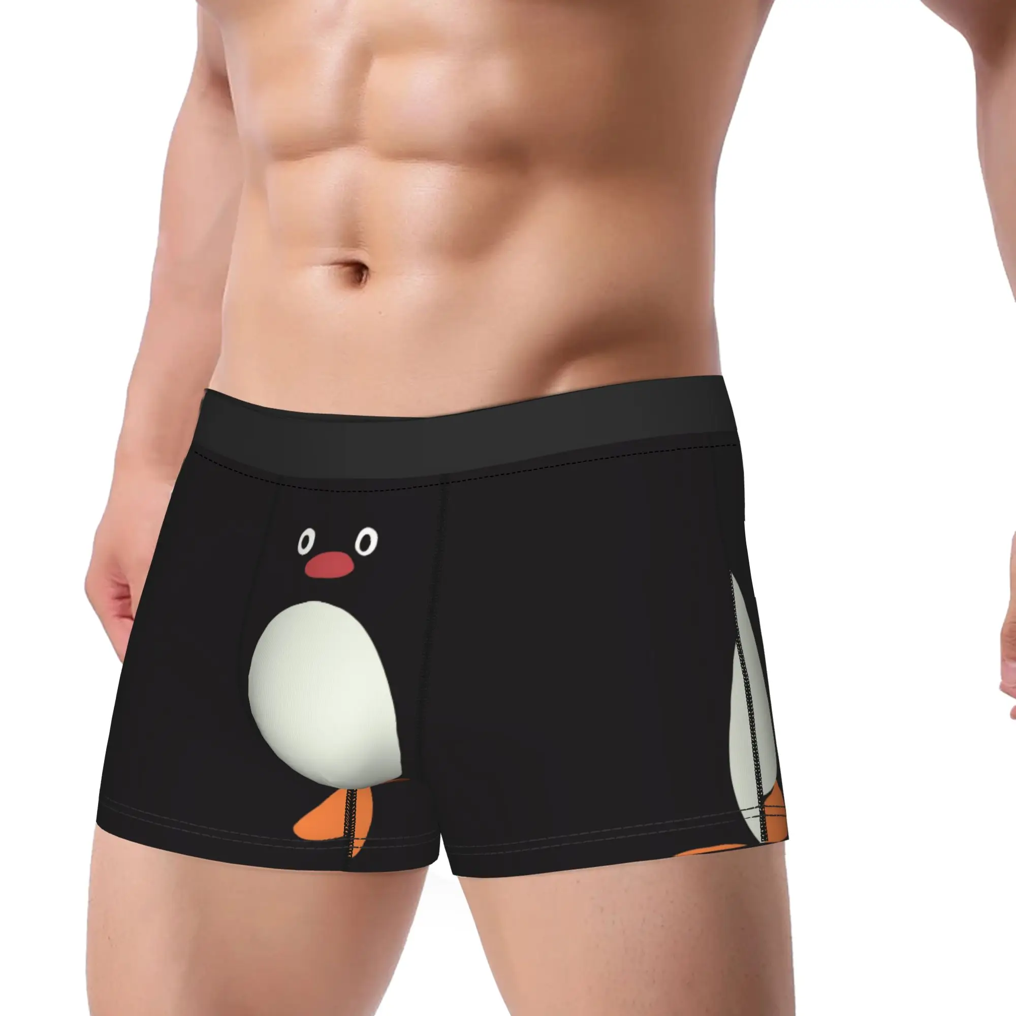 

Men Noot Pingu Underwear Penguin Cartoon Fashion Boxer Briefs Shorts Panties Male Soft Underpants M-XXL