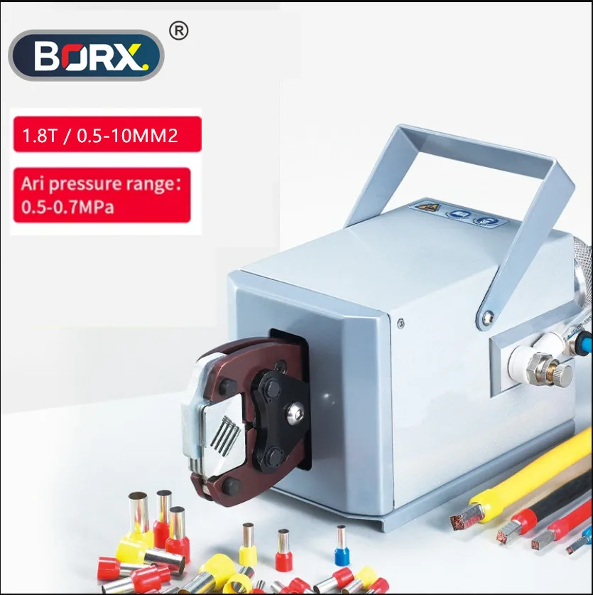 

1,8 т пневматическая машина для обжима клемм 0,05-10 мм2 Машина для обжима трубчатых клемм Клещи для обжима клемм холодного прессования