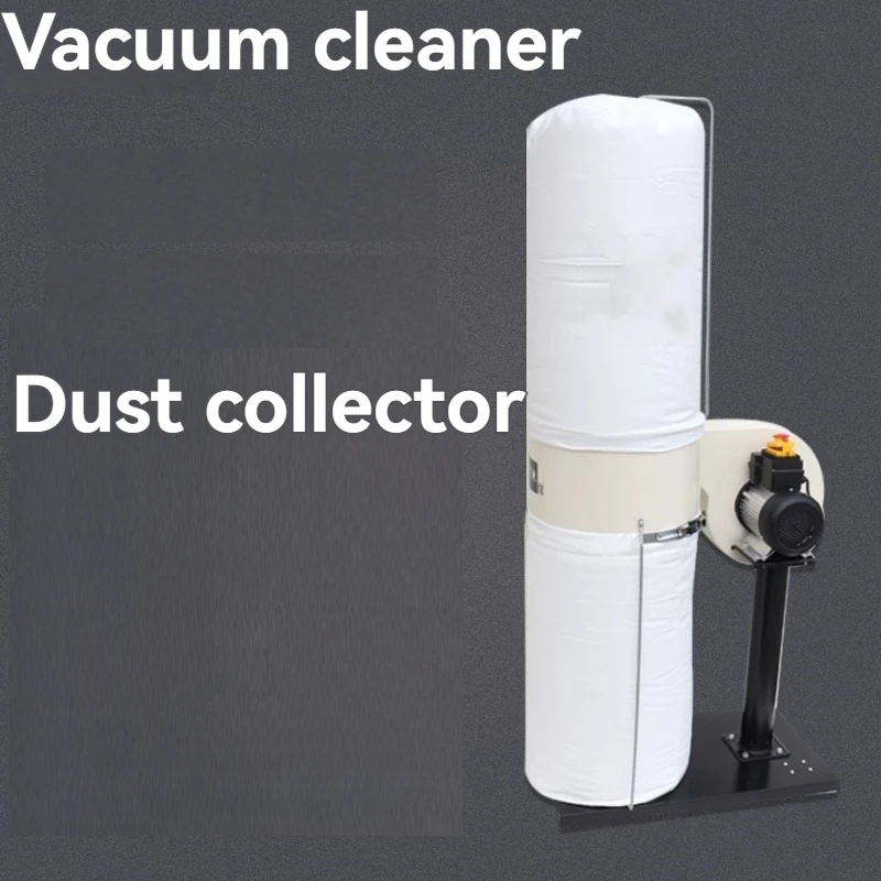 Aspirador de pó seco coletor de pó saco de pano duplo balde único coletor de poeira de oficina de baixo ruído para processamento de madeira