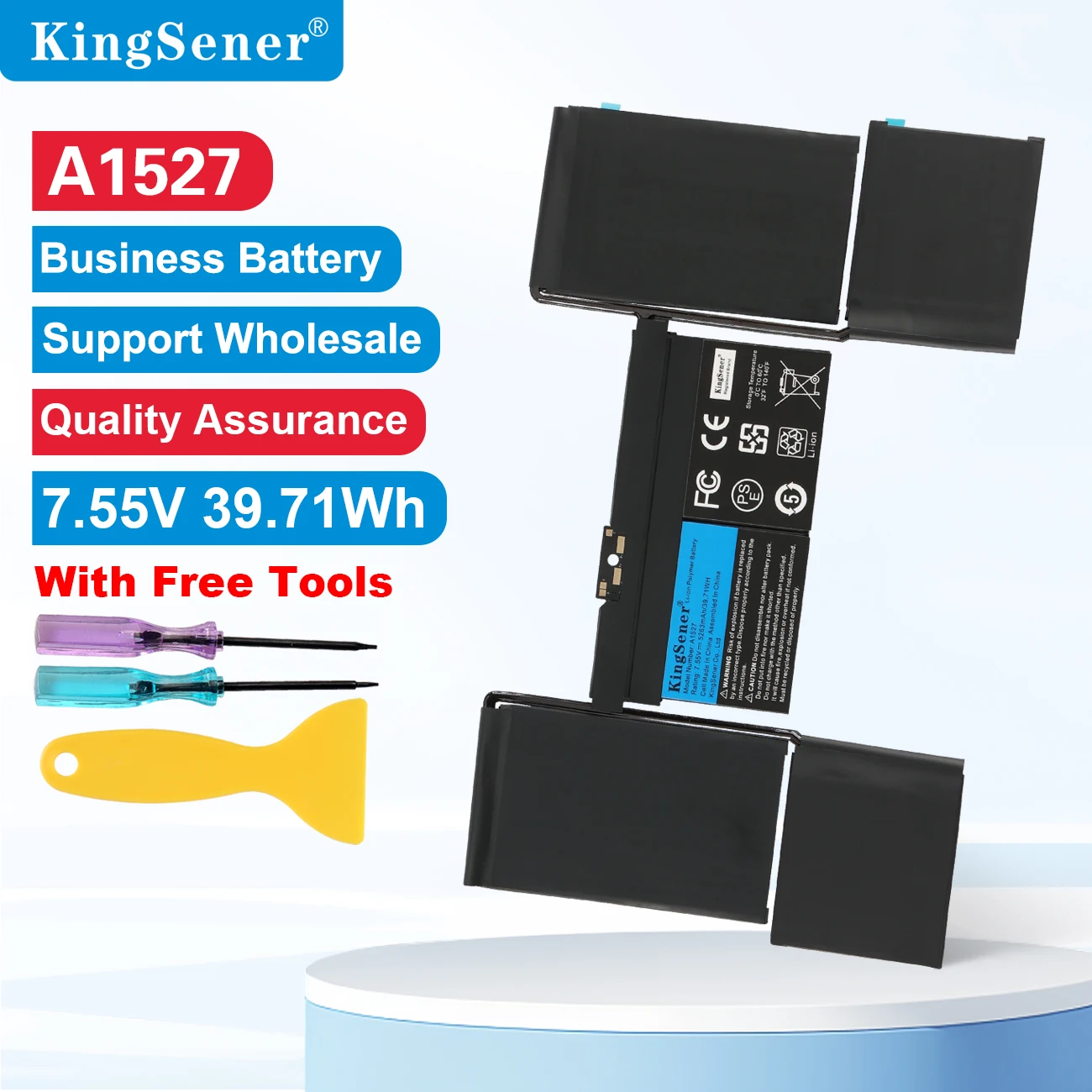 KingSener A1527 A1705 Laptop-Akku für APPLE Macbook Pro 12' A1534 2015 2016 2017 Jahrgang MF855 MJY32CH/A MK4M2 EMC2746 EMC2991 Kostenlose Werkzeuge