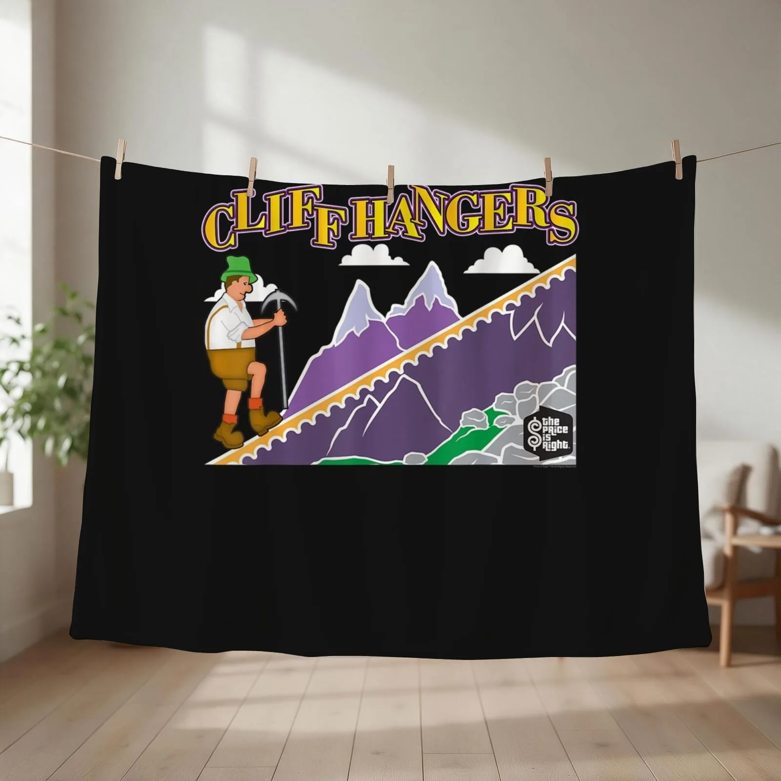 New Price is Right Cliff Hangers . Throw Blanket couch cozy soft plush fuzzy picnic outdoor blanket