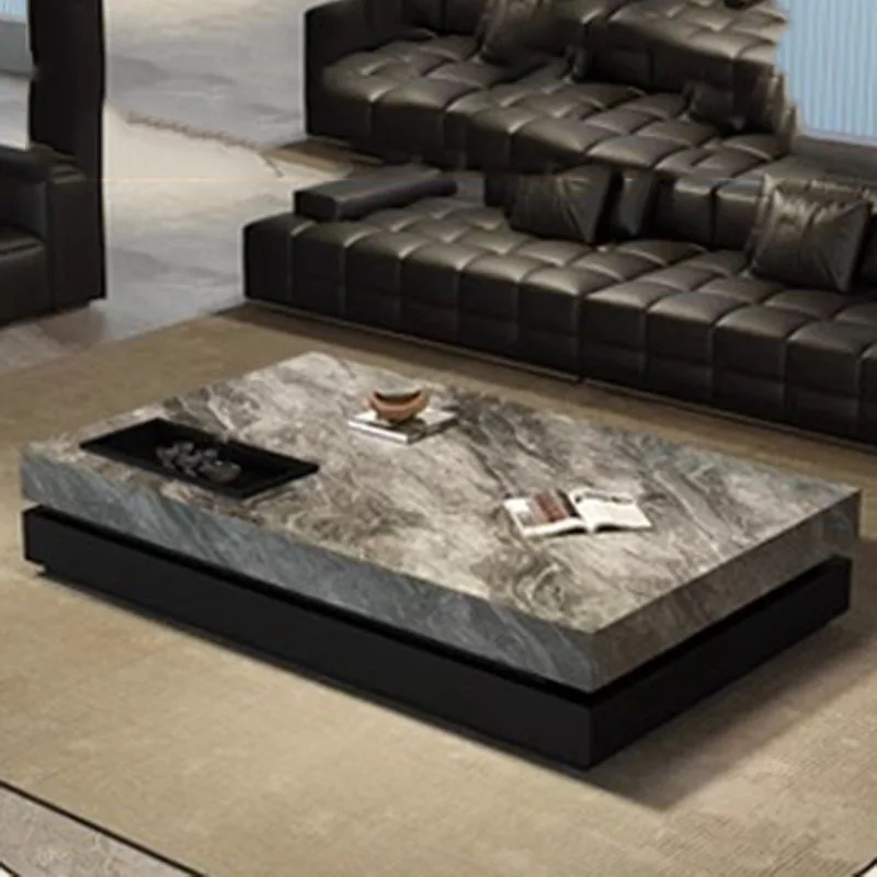 الديكور طاولة القهوة الحديثة مصمم عشاء الكمبيوتر طاولة القهوة الصناعية الحد الأدنى واضح ميسا أثاث المنزل المساعد #4