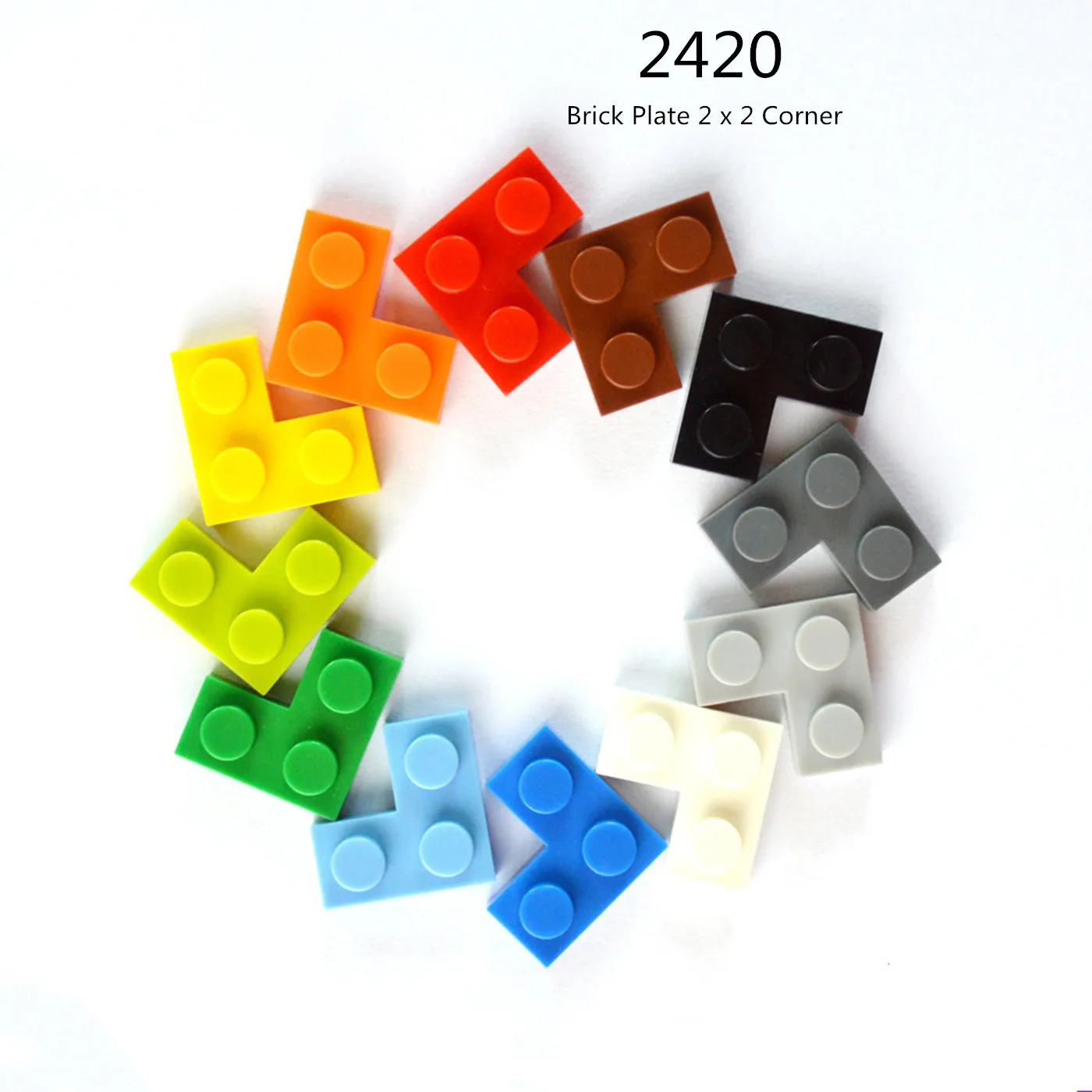 1 Pcs Buildings Blocks 2420 Brick Plate 2 x 2 Corner Collections Bulk Modular GBC Toy For High-Tech MOC Set