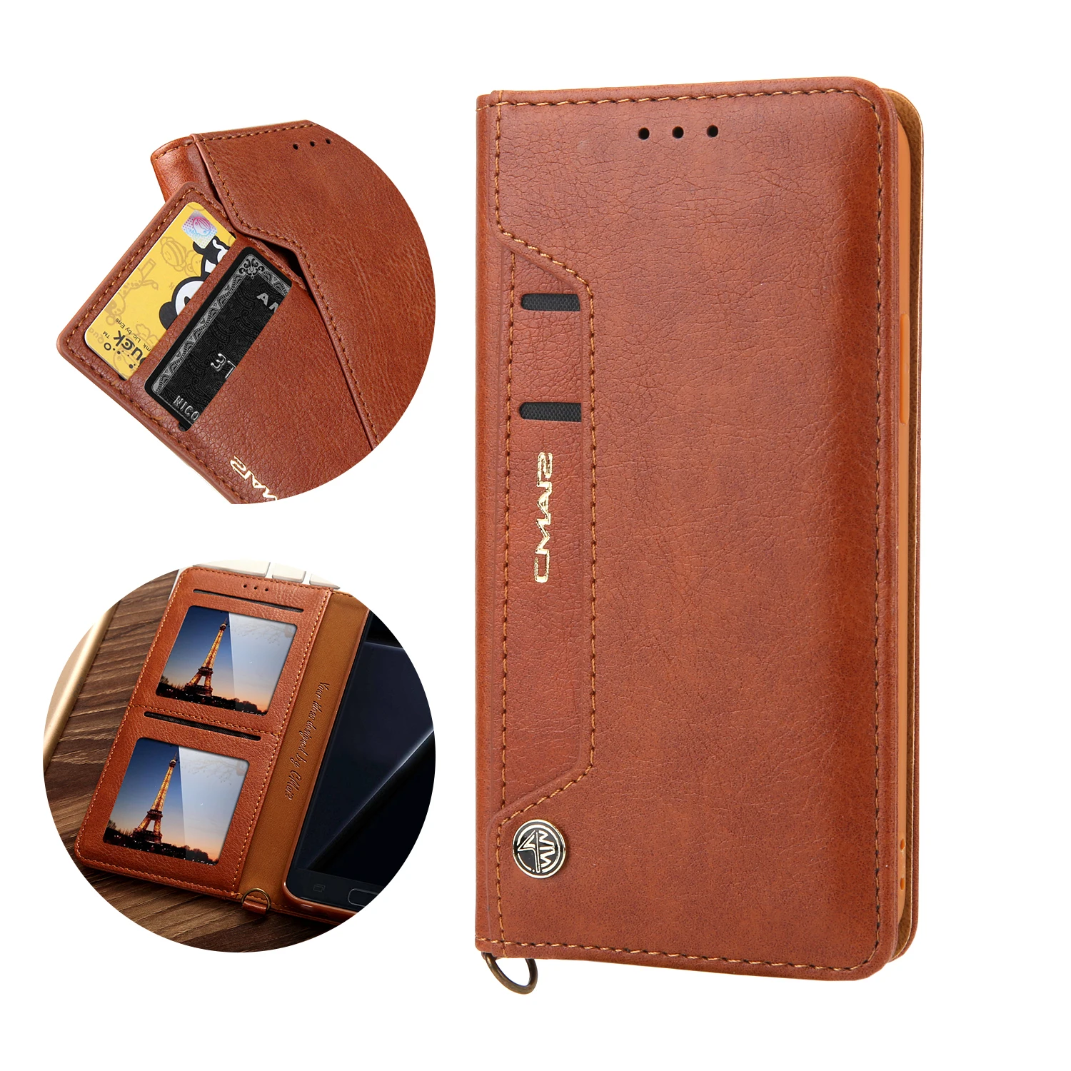 Luxury Flip Leather Case For Samsung Galaxy S23Ultra S22 S21 Plus S20 FE S10 S9 S8 Note20 Magnetic Cards Pocket Phone Cover Bag