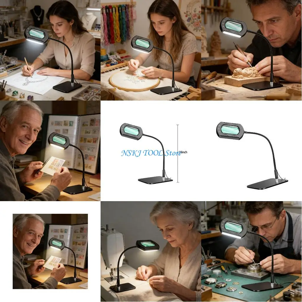 

L8RC Touch Sensitive Square LED Enlarger with Dimming Function Strengthened Clearness