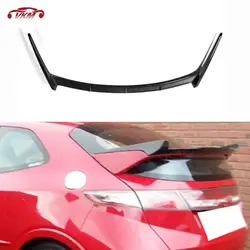 Rear Trunk Spoiler for Honda Civic FN2 2007-2011 Typer Carbon Fiber Rear Boot Lip Spoiler Wing FRP Car External Decoration Parts