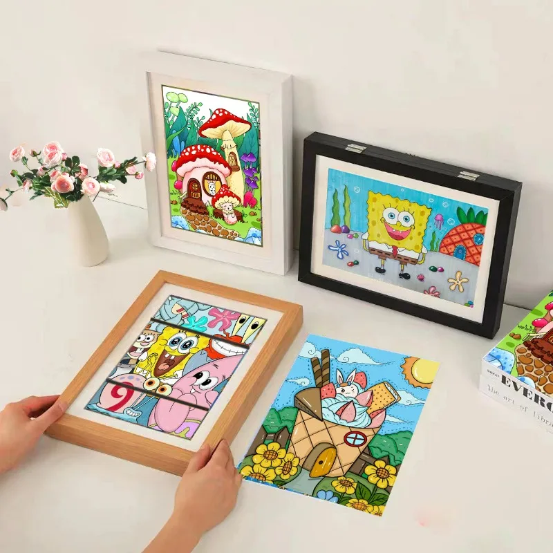 

Flip Flop Photo Frames Children's Art Framed Picture Storage Magnetic Picture Frames Storable Photo Frames