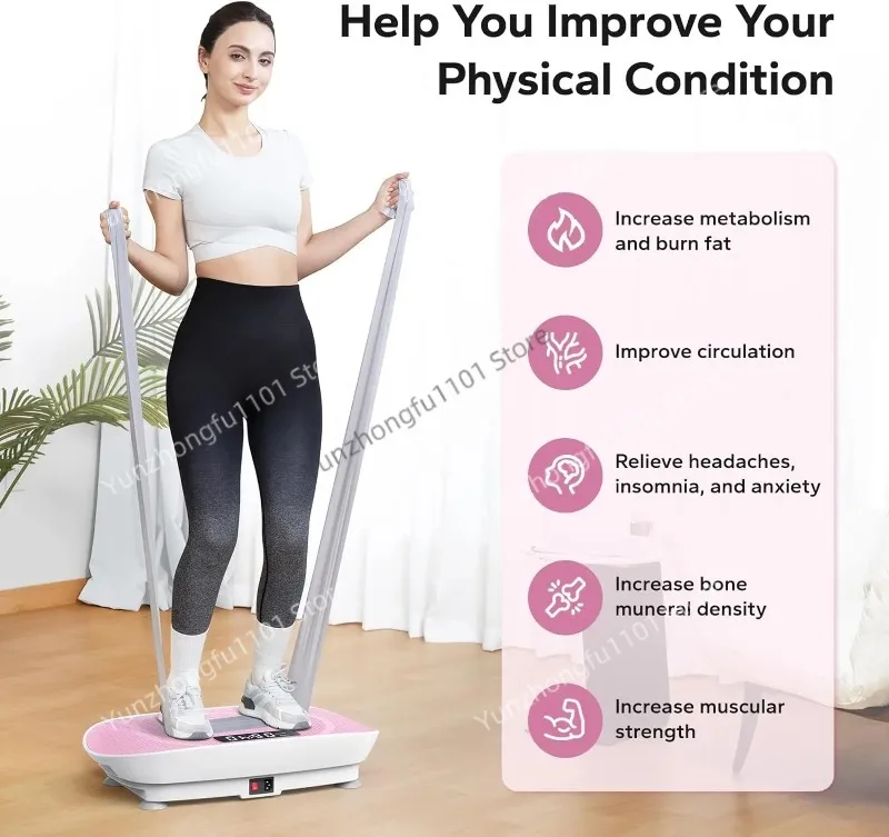 Useful Home Use Electric Vibeator New Design ABS Wireless Remote Control Vibrating Plate Exercise Machine Vertical Fat Burn