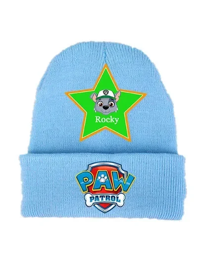 New Paw Patrol Skye Woolen Hat Headgear Cartoon Winter Chase Marshall Knitted Cap Skullies Beanies Boy Girl Bonnet Birthday Gift