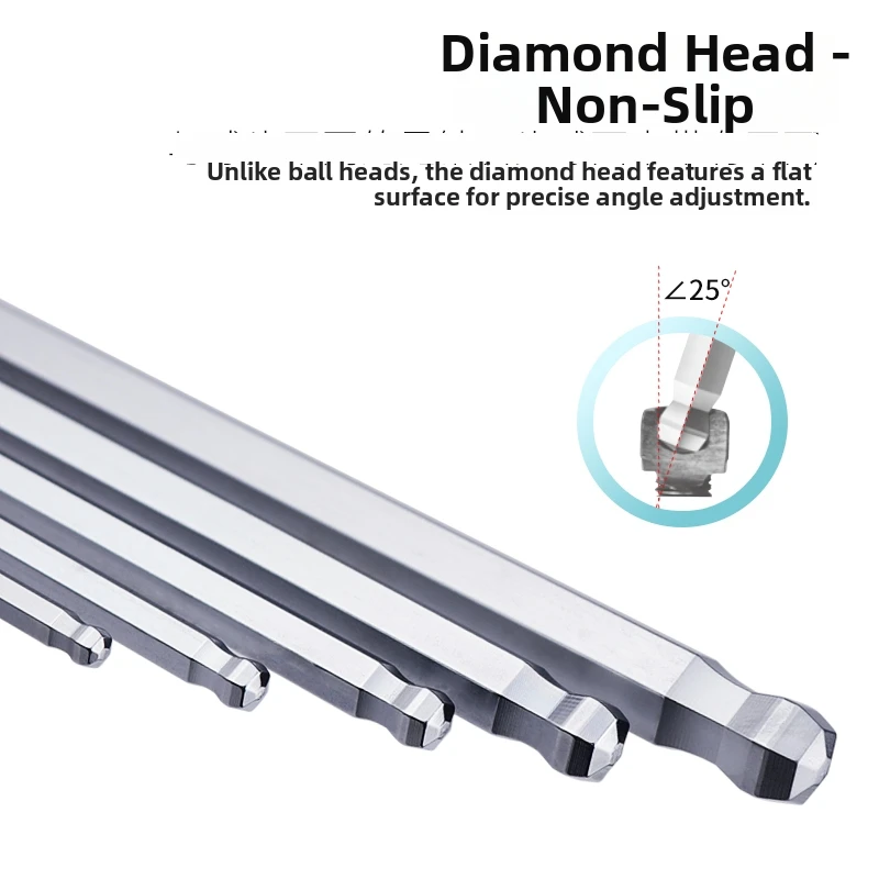 Japan's Bailite extended BHS ball head flat head TLS6/7/8/9 hex key set