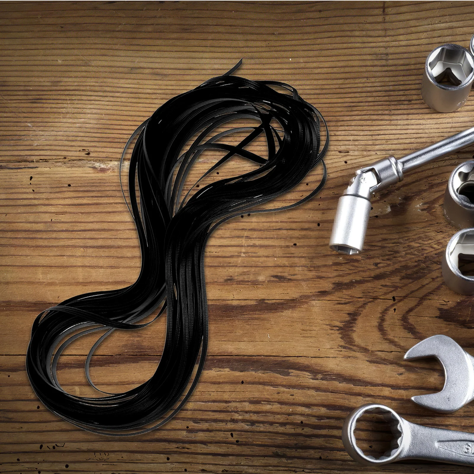 

1Set Rattan Repair Kit Pe Synthetic Wicker Weaving Material Flat Round Rattan Tape for DIY Chair Table Patio Furniture Repair