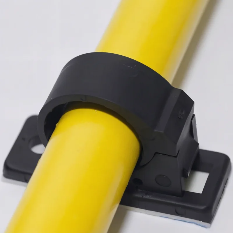 50pcs Self Adhesive Cable Clips Pipe Holder Hose Fixation Tube Fixing Seat Electric Wire Management for Home Garden